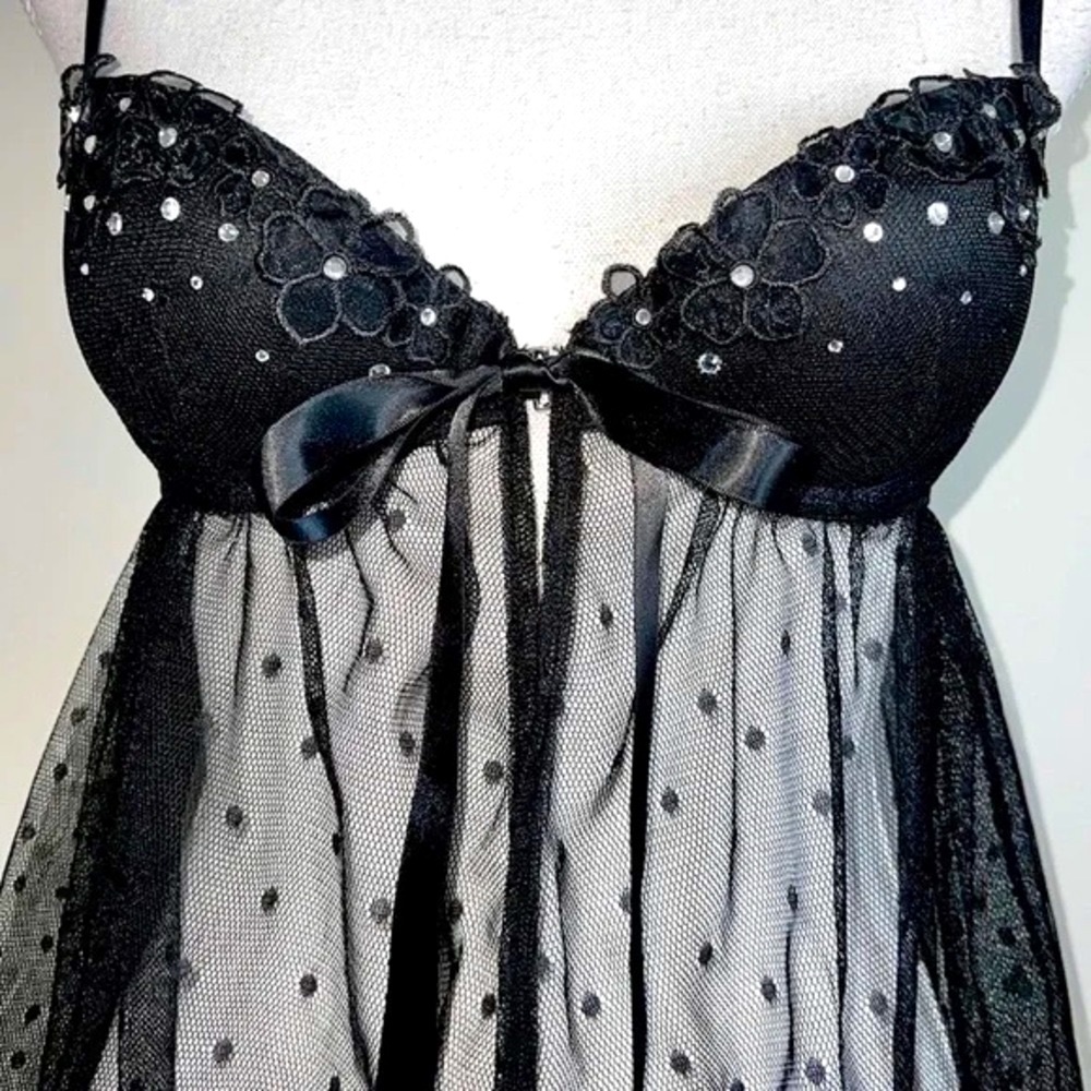 Victoria’s Secret Embellished Floral Babydoll